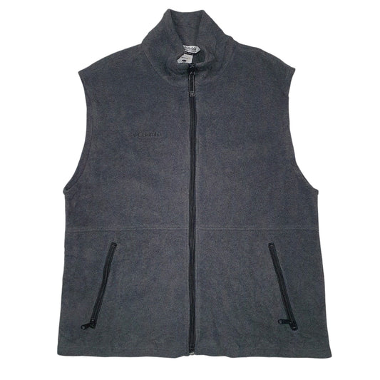 Mens Grey Columbia Sportswear Company Gilet Full Zip Jumper