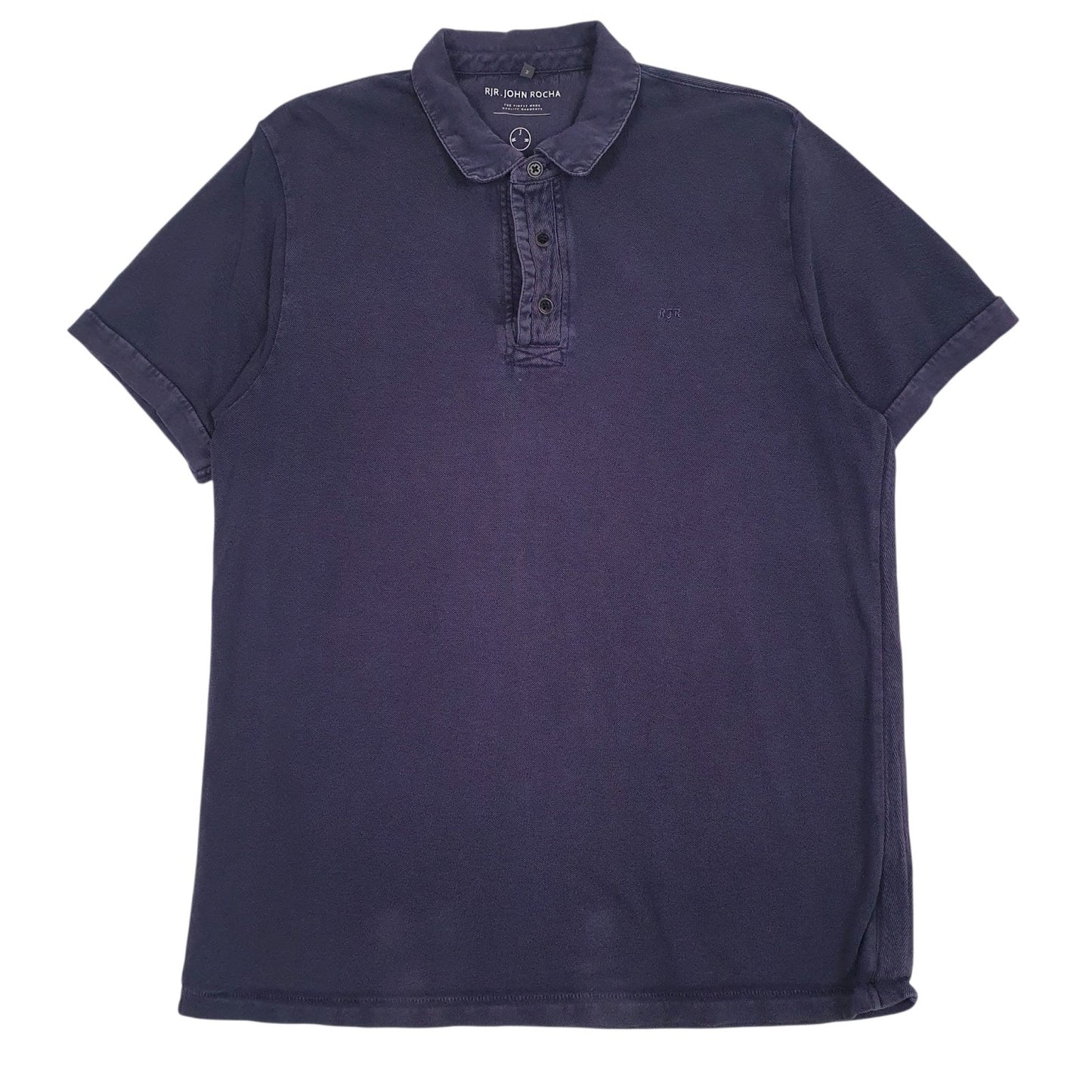 Mens Purple John Rocha  Short Sleeve Polo Shirt