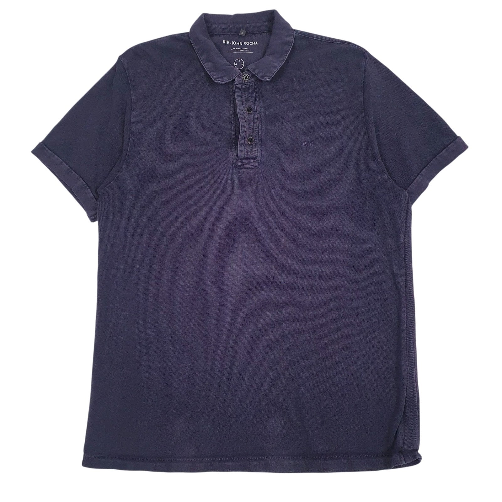 Mens Purple John Rocha  Short Sleeve Polo Shirt