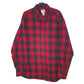 Mens Red L.L.Bean Flannel Long Sleeve Shirt