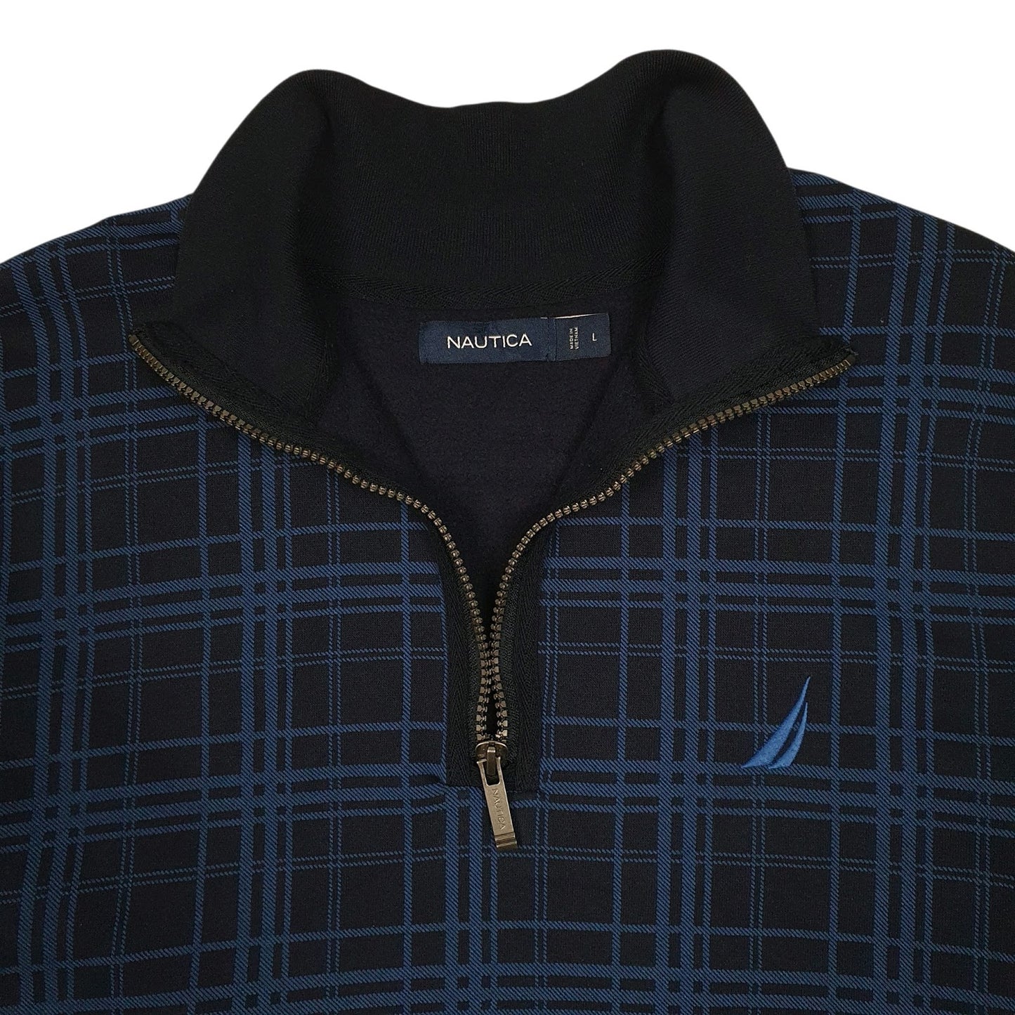 Mens Navy Nautica  Quarter Zip Jumper