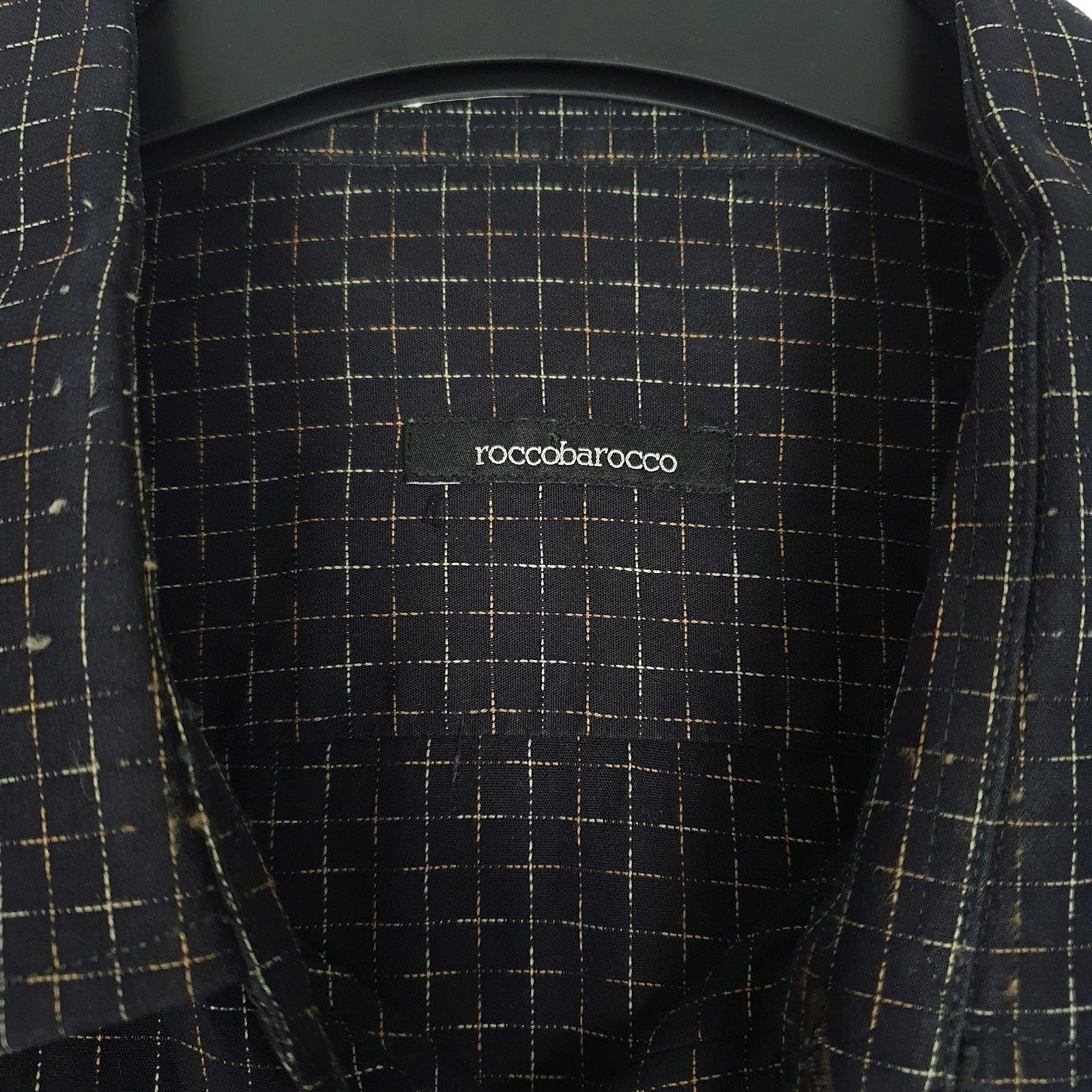 Mens Black Rocco Barocco   Shirt