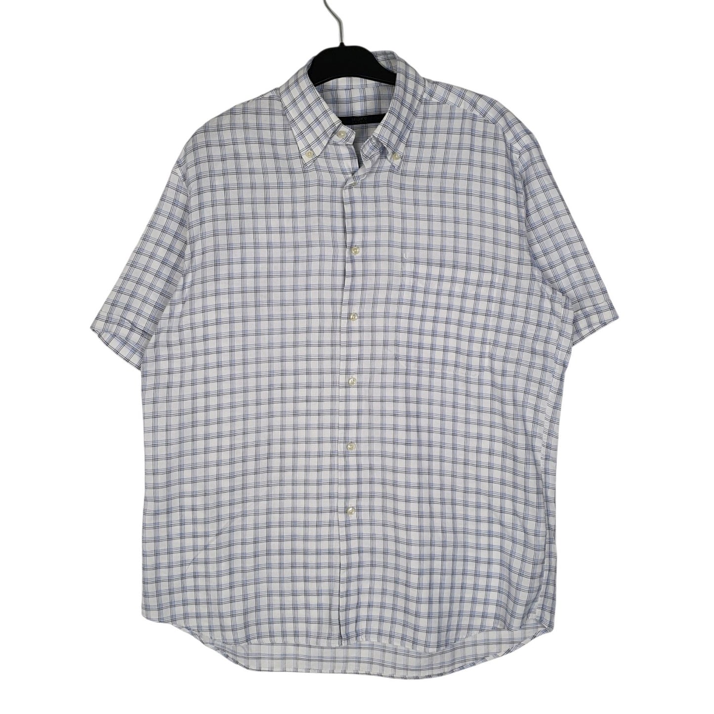Mens Blue Ungaro  Short Sleeve Shirt