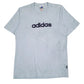 Mens Blue Adidas Vintage 90s Spellout Short Sleeve T Shirt
