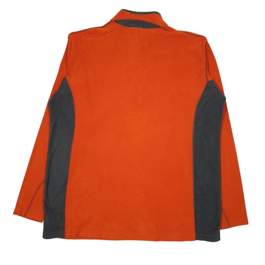 Mens Orange Columbia Sportswear Company  Quarter Zip Jumper