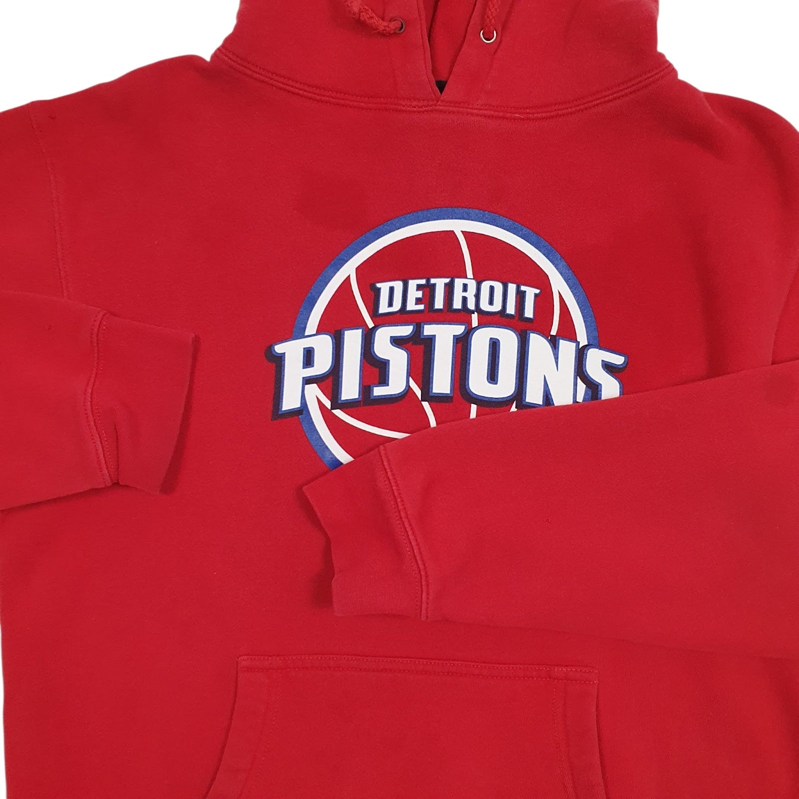 Mens Red Adidas NFL Detriot Pistons Hoodie Jumper
