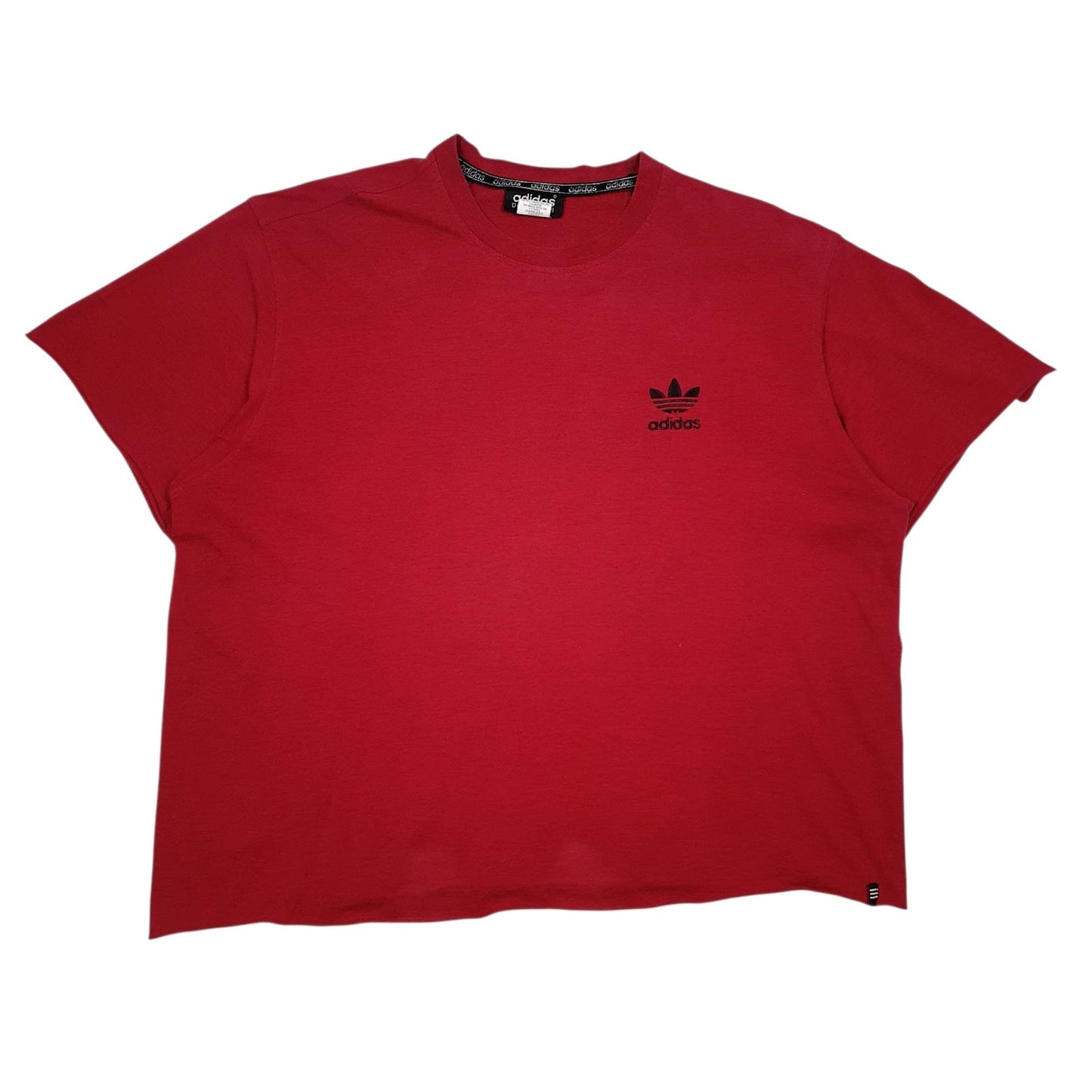 Mens Red Adidas  Short Sleeve T Shirt
