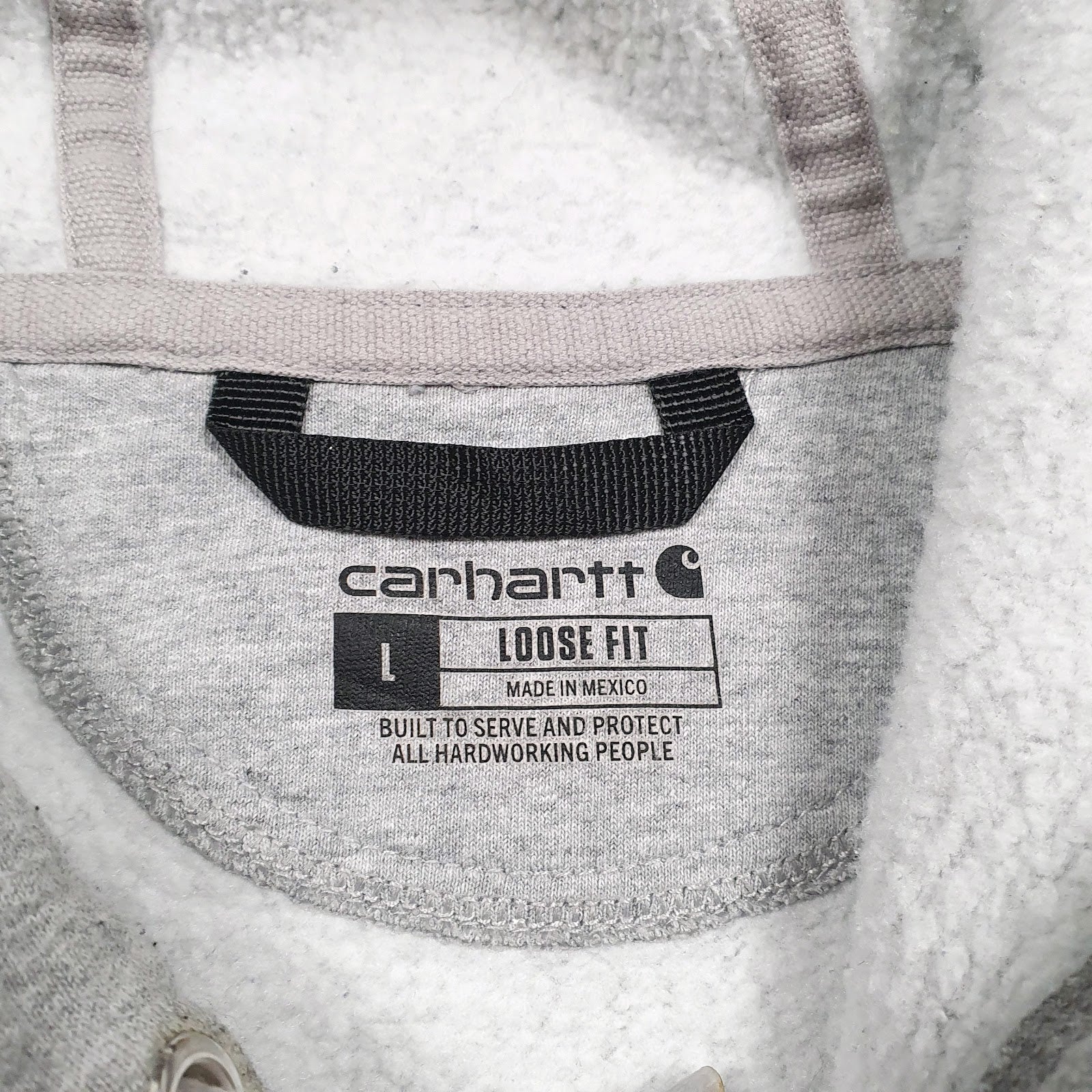 Mens Grey Carhartt  Hoodie Jumper