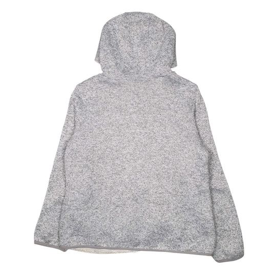 Womens Grey Reebok Sherpa Lining Full Zip Jumper