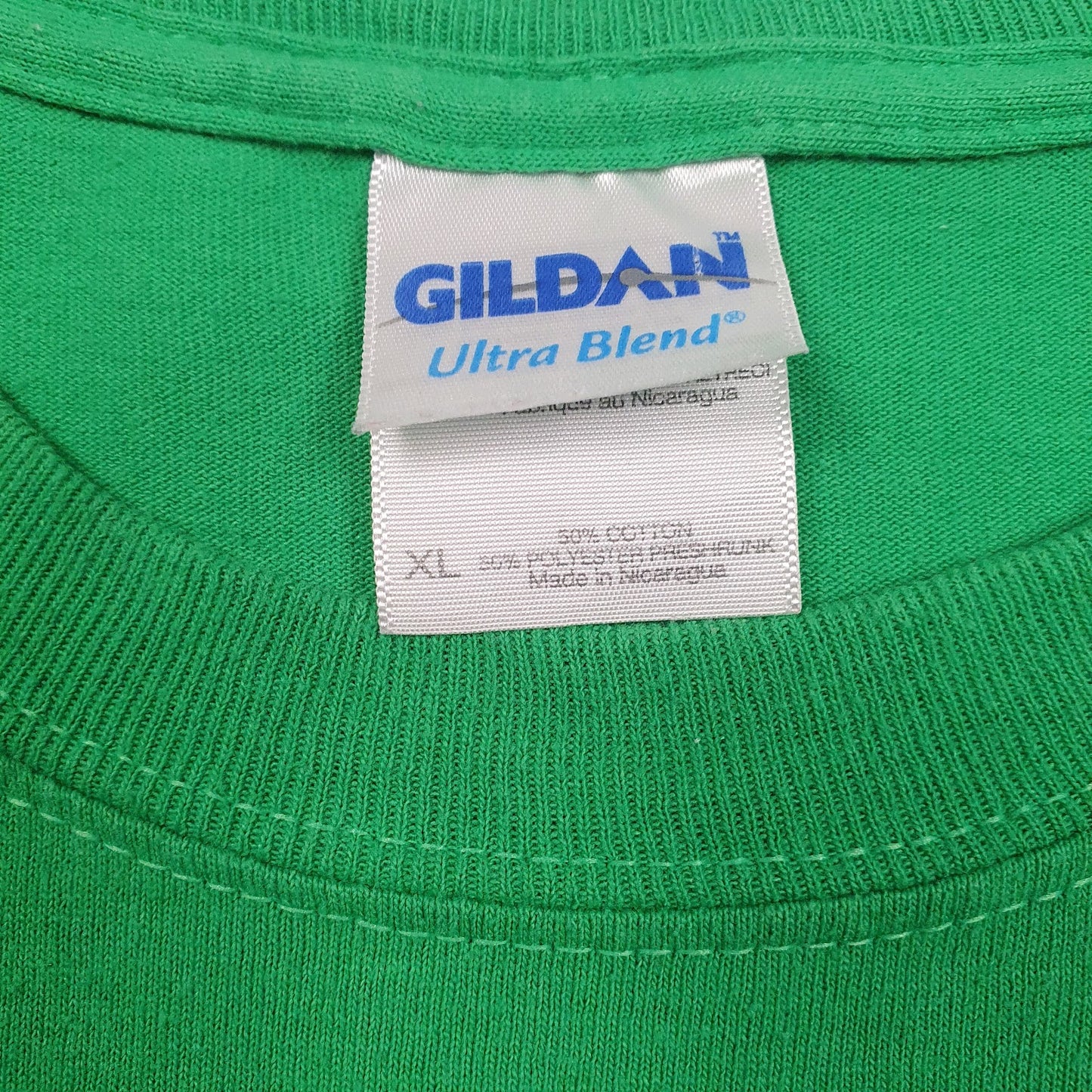 Mens Green Gildan   T Shirt