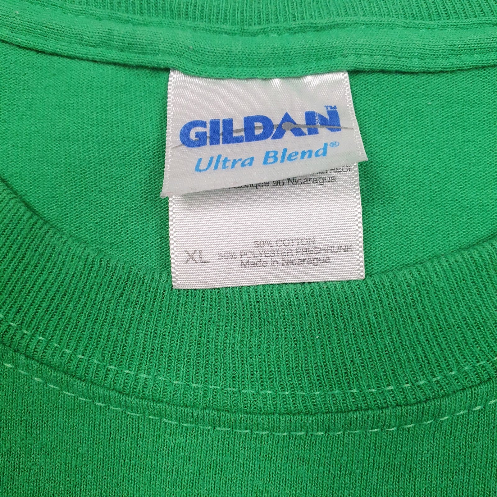 Mens Green Gildan   T Shirt