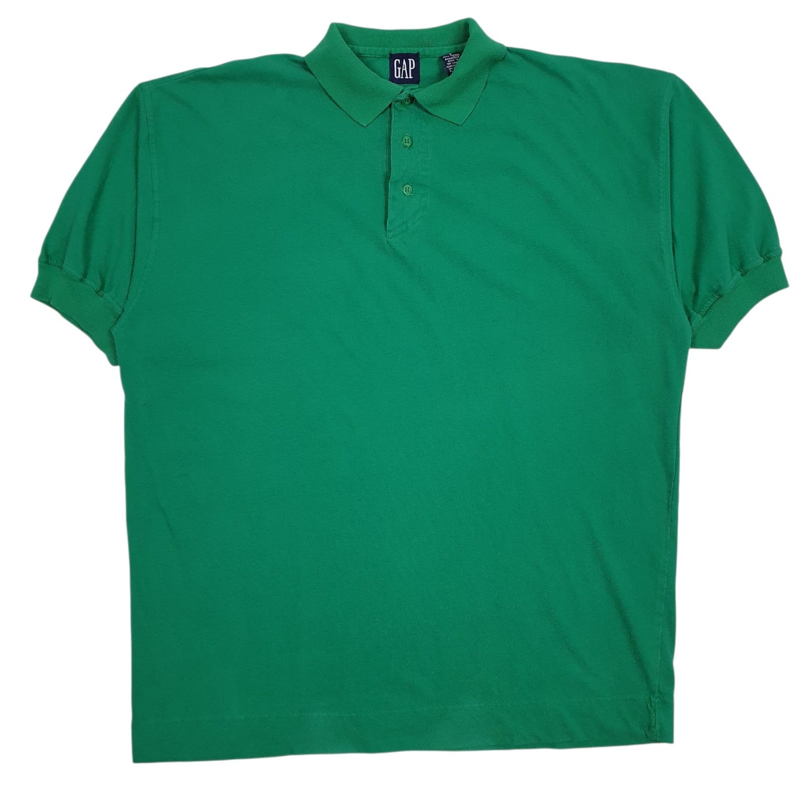 Mens Green Adidas Vintage Short Sleeve Polo Shirt