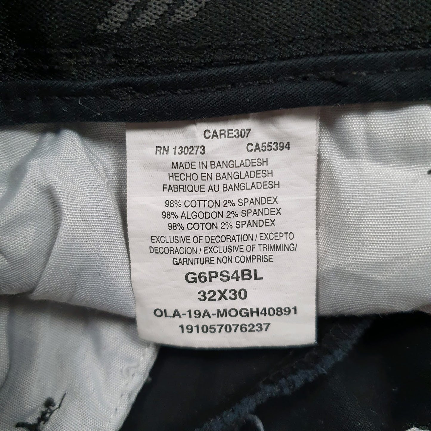 Mens Black Wrangler G6PS4BL  Trousers