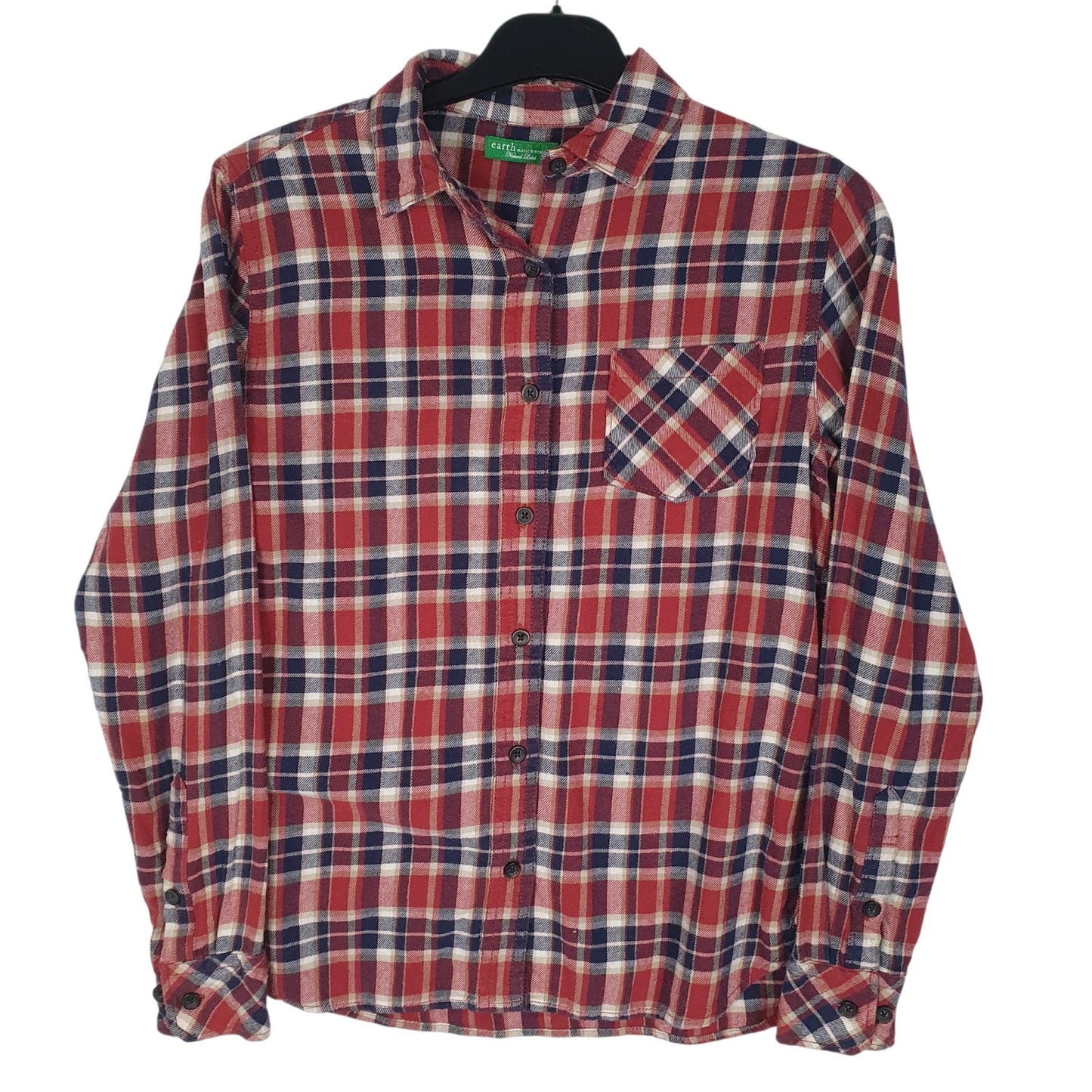 Womens Red Earth Flannel Long Sleeve Shirt