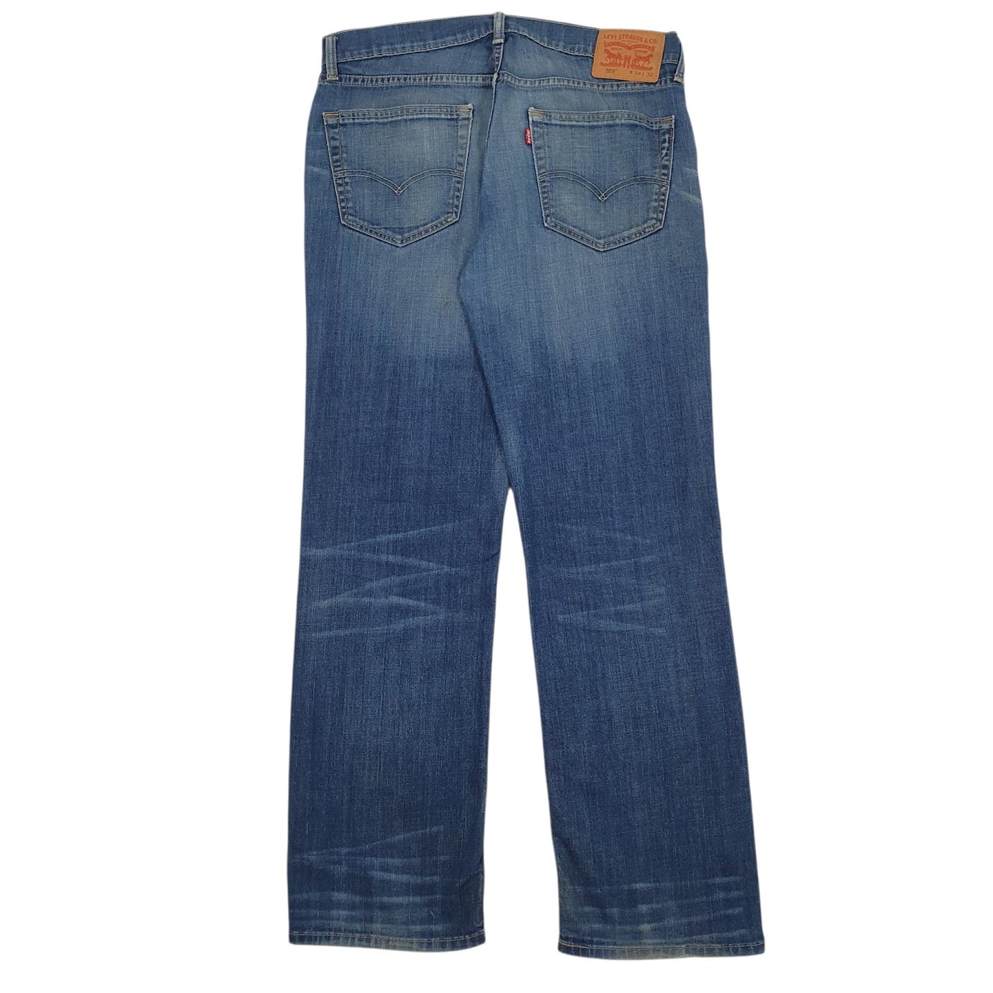 Mens Blue Levis Distressed  Jeans