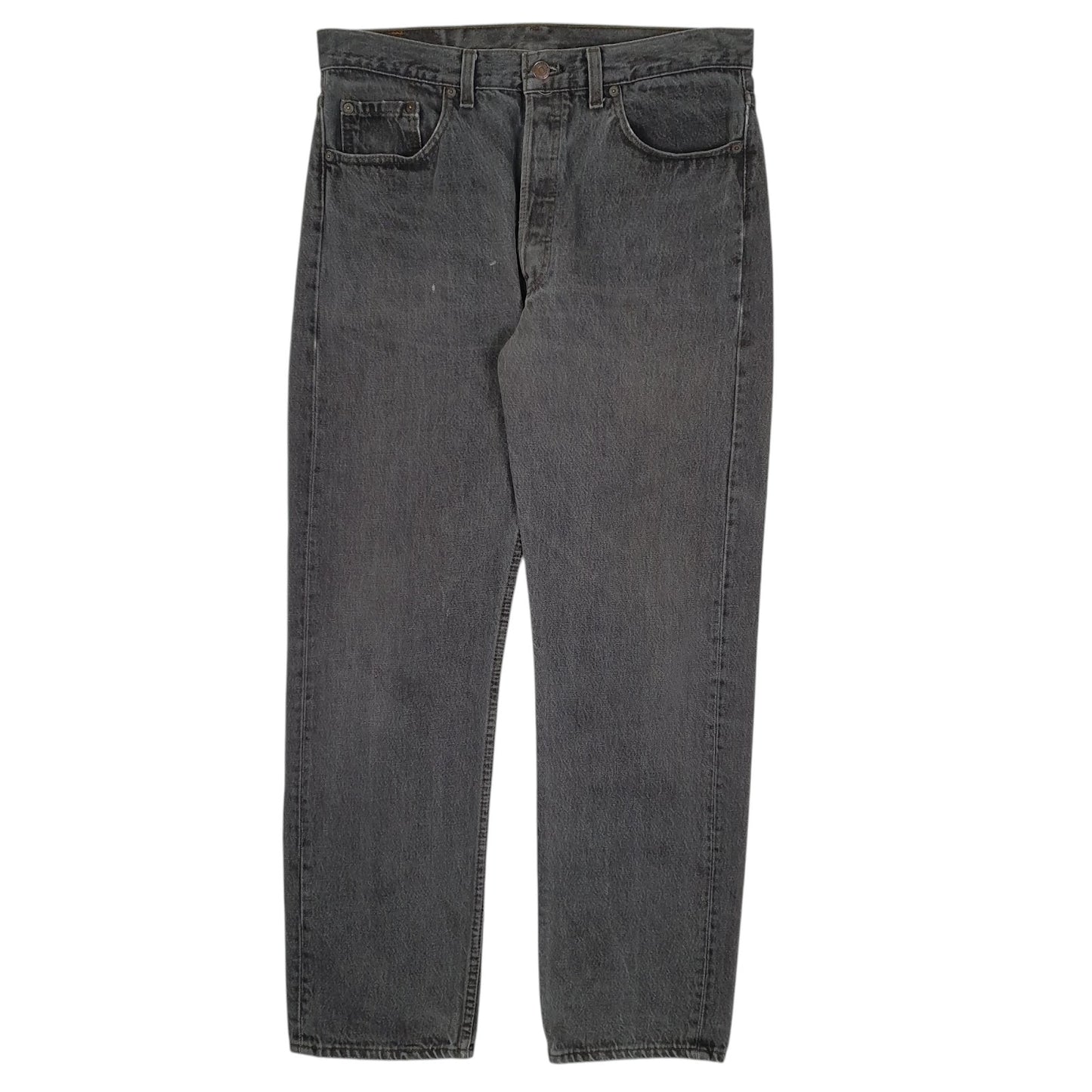 Mens Grey Levis Vintage 90s Made In USA 501 JeansW34 L30