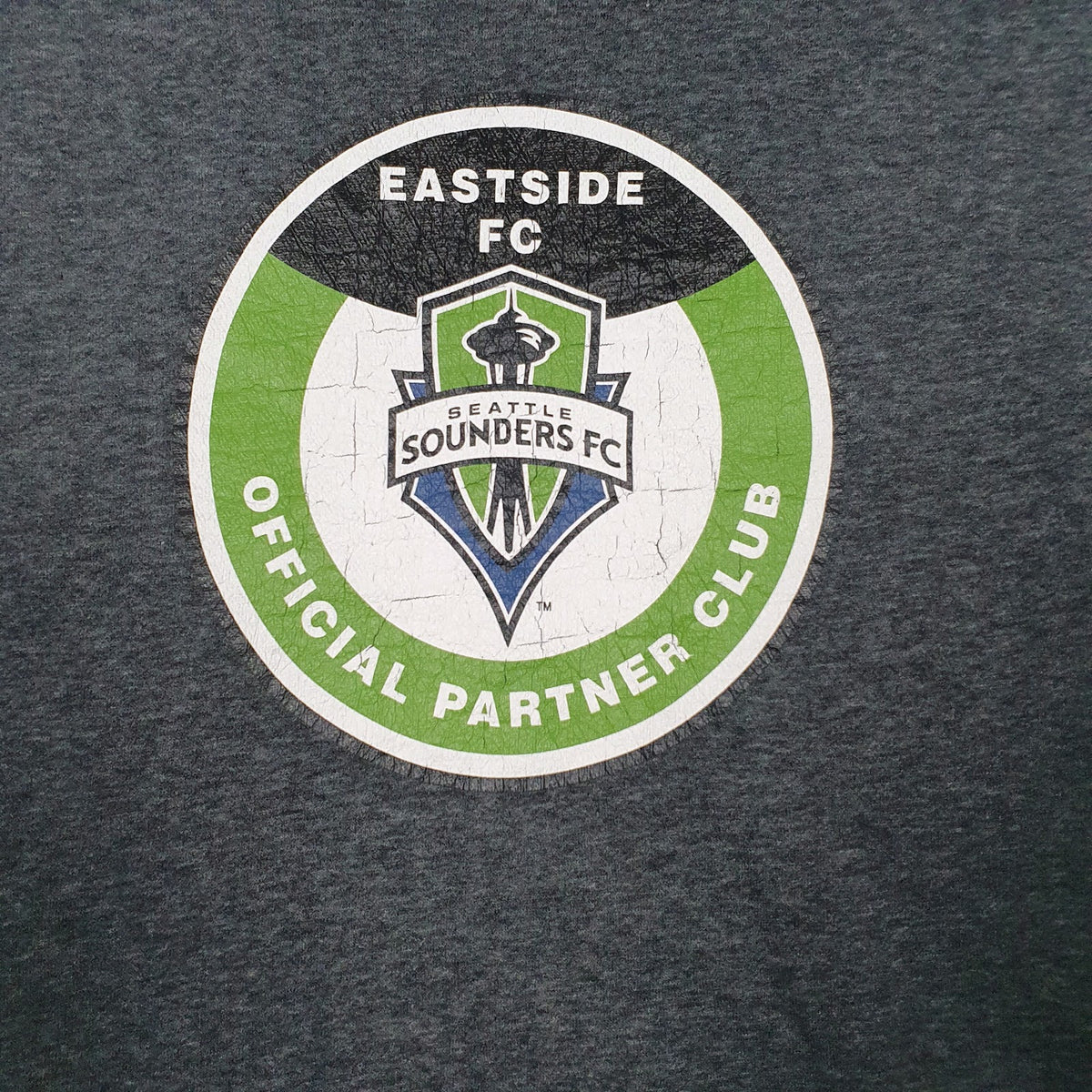 Mens Grey Adidas Seattle Sounders FC Hoodie Jumper