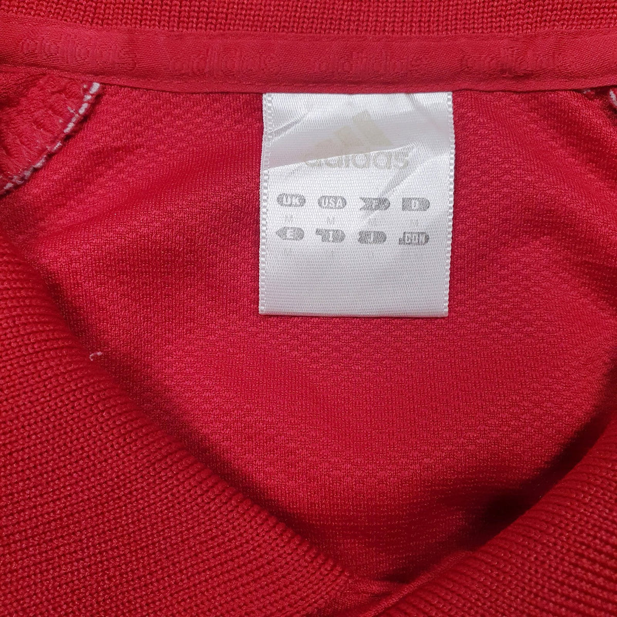 Mens Red Adidas Active Wear  Polo Shirt