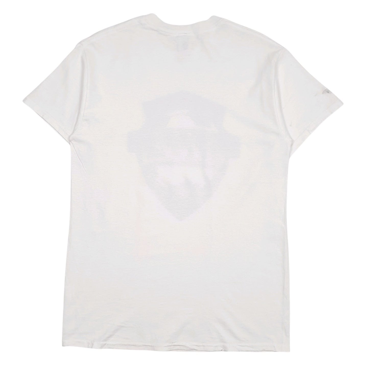 Mens White Gildan   T Shirt