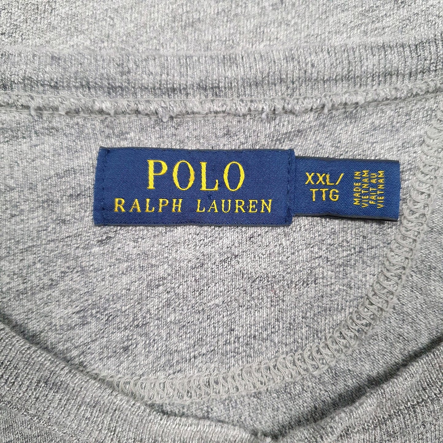 Mens Grey Polo Ralph Lauren Henley  T Shirt
