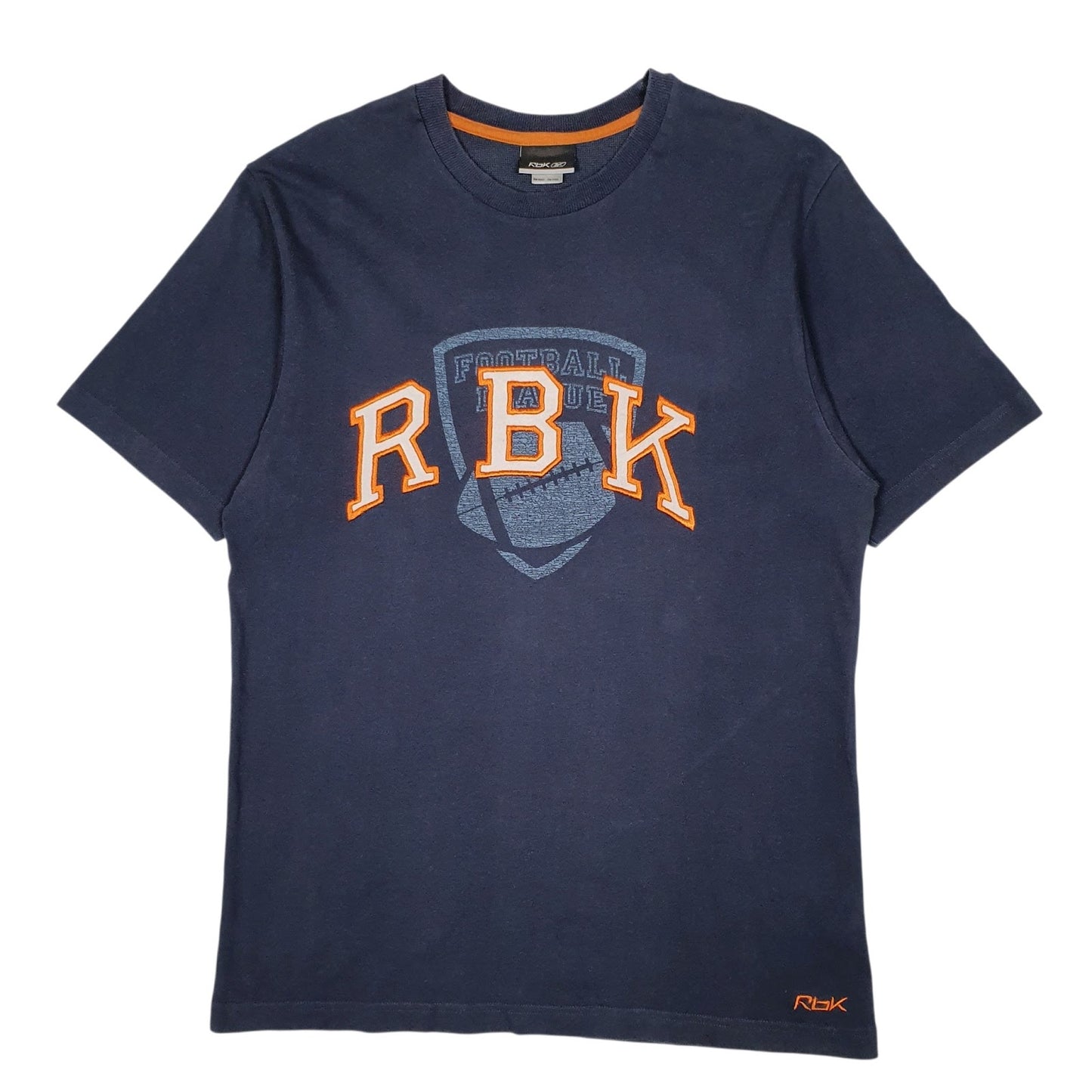 Mens Navy Reebok NFL Football League Short Sleeve T Shirt