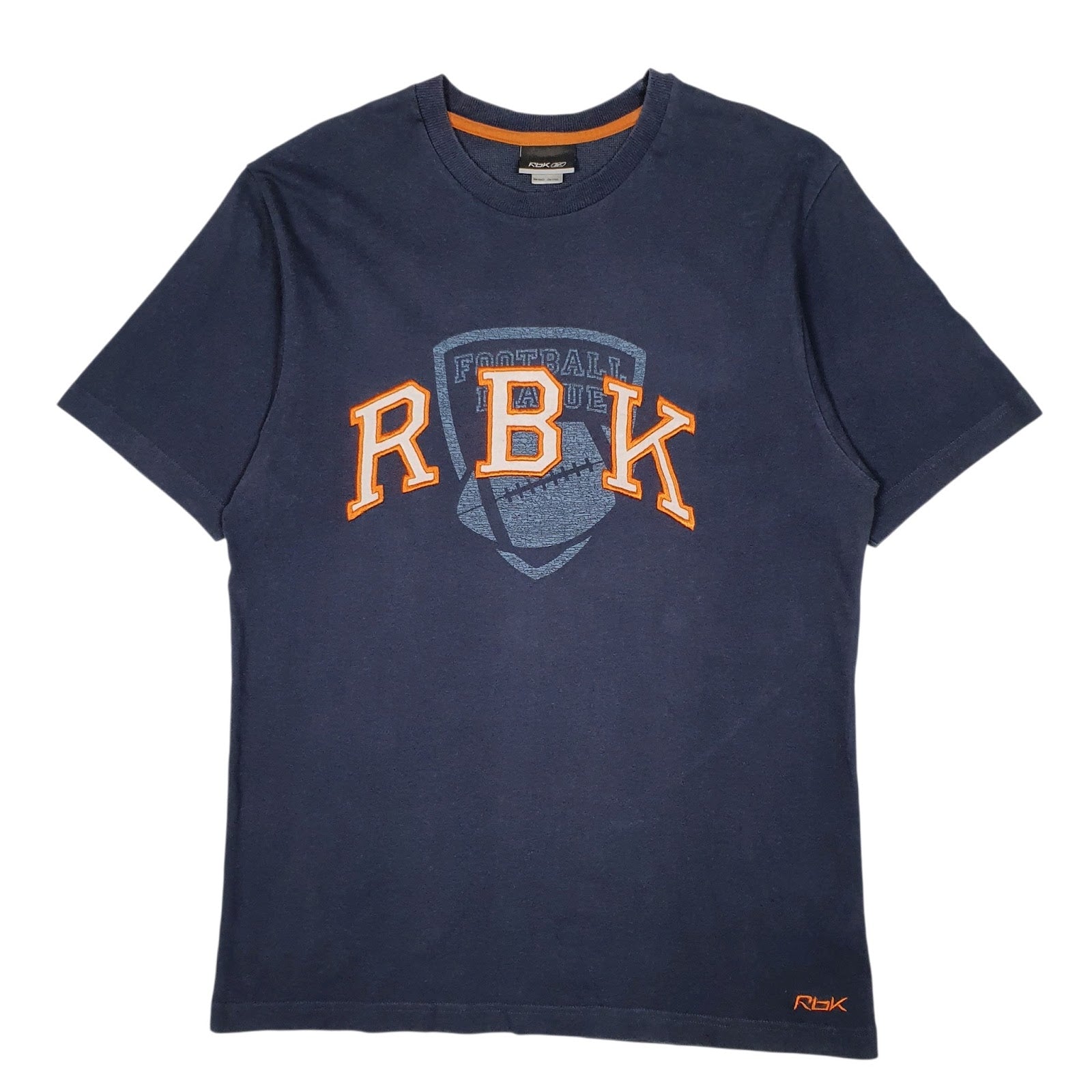 Mens Navy Reebok NFL Football League Short Sleeve T Shirt