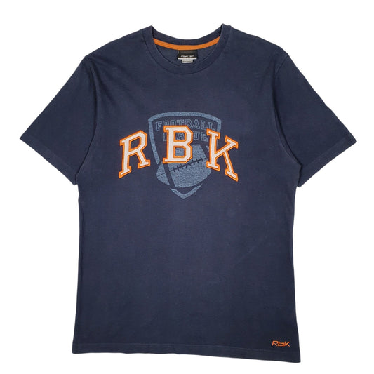 Mens Navy Reebok NFL Football League Short Sleeve T Shirt