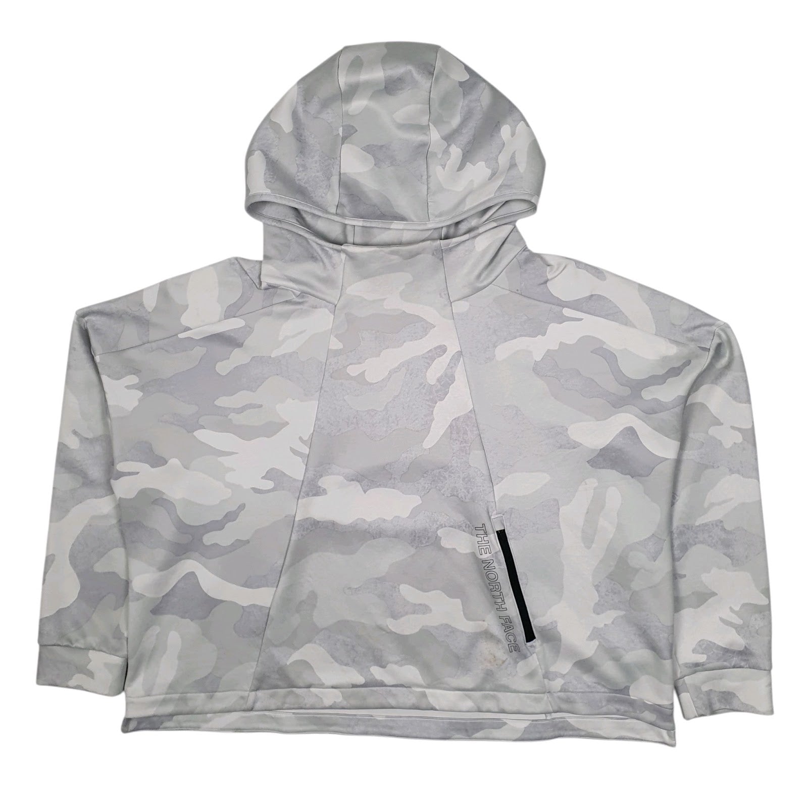 Womens Grey The North Face Camo Camouflage Hoodie Jumper