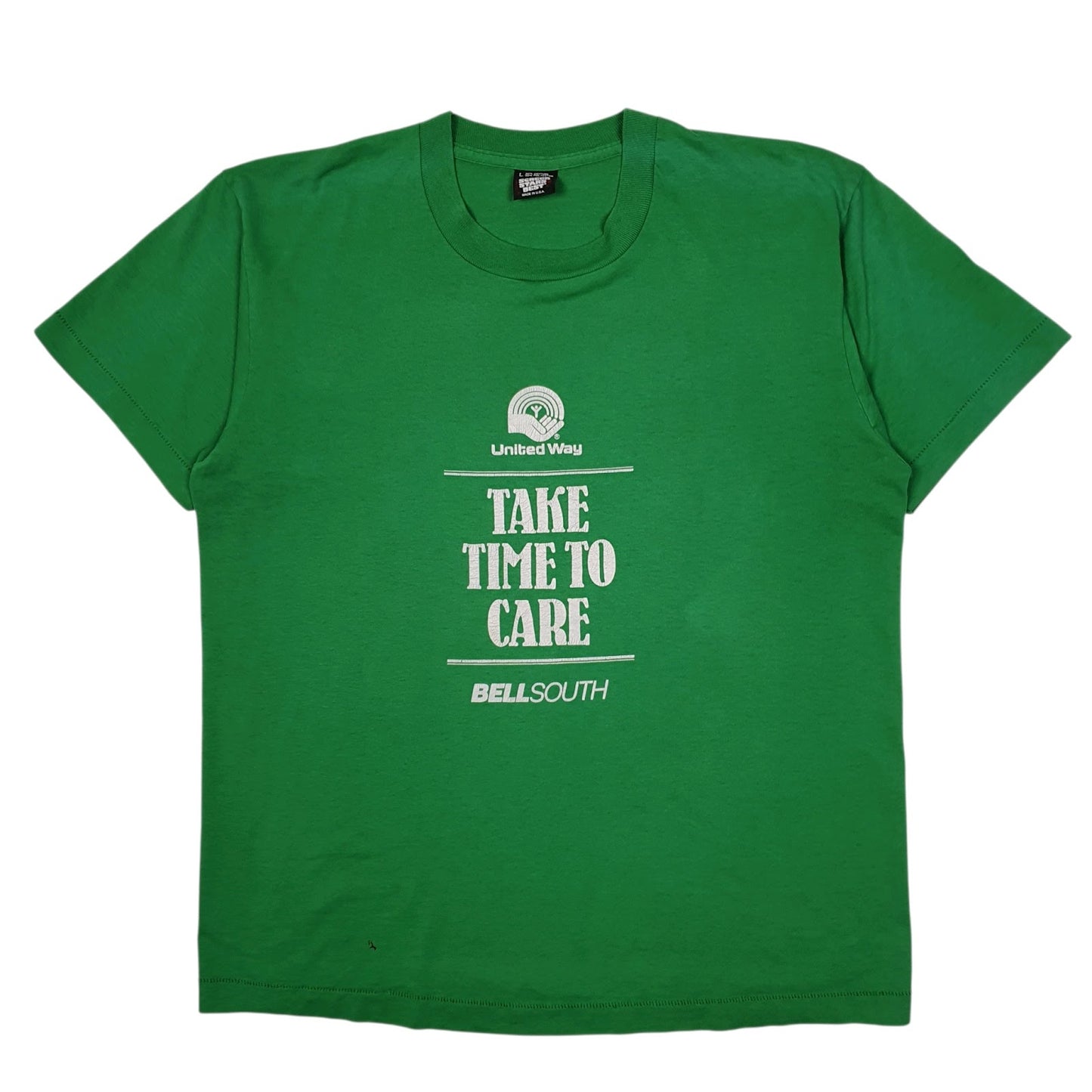 Mens Green Screen Stars Vintage 90s Single Stitch Short Sleeve T Shirt