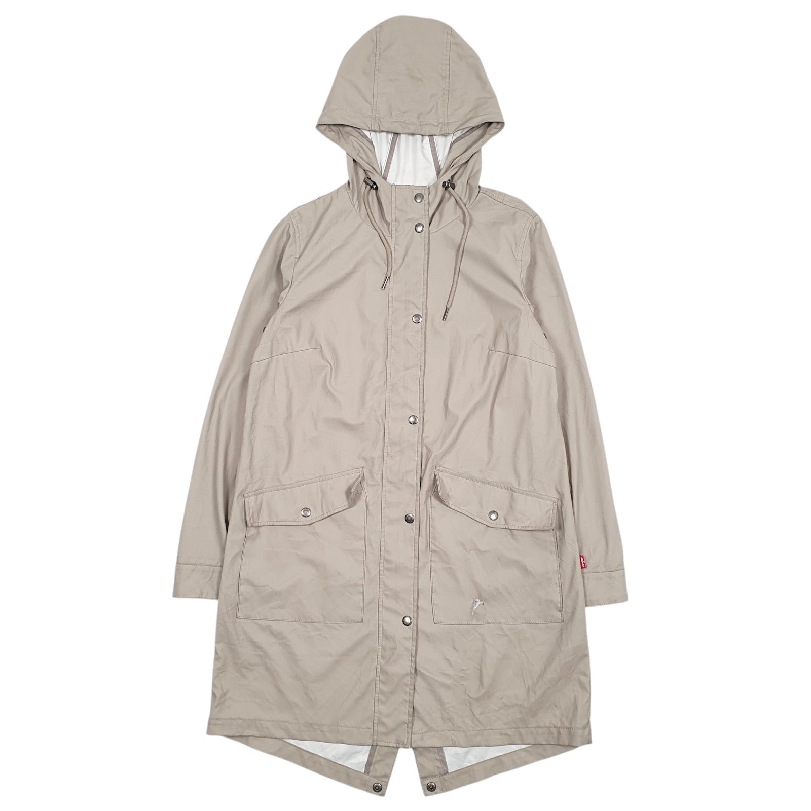 Womens Beige Levis  Hoodie Coat