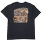 Mens Black Harley Davidson Spellout Graphic Crewneck T Shirt