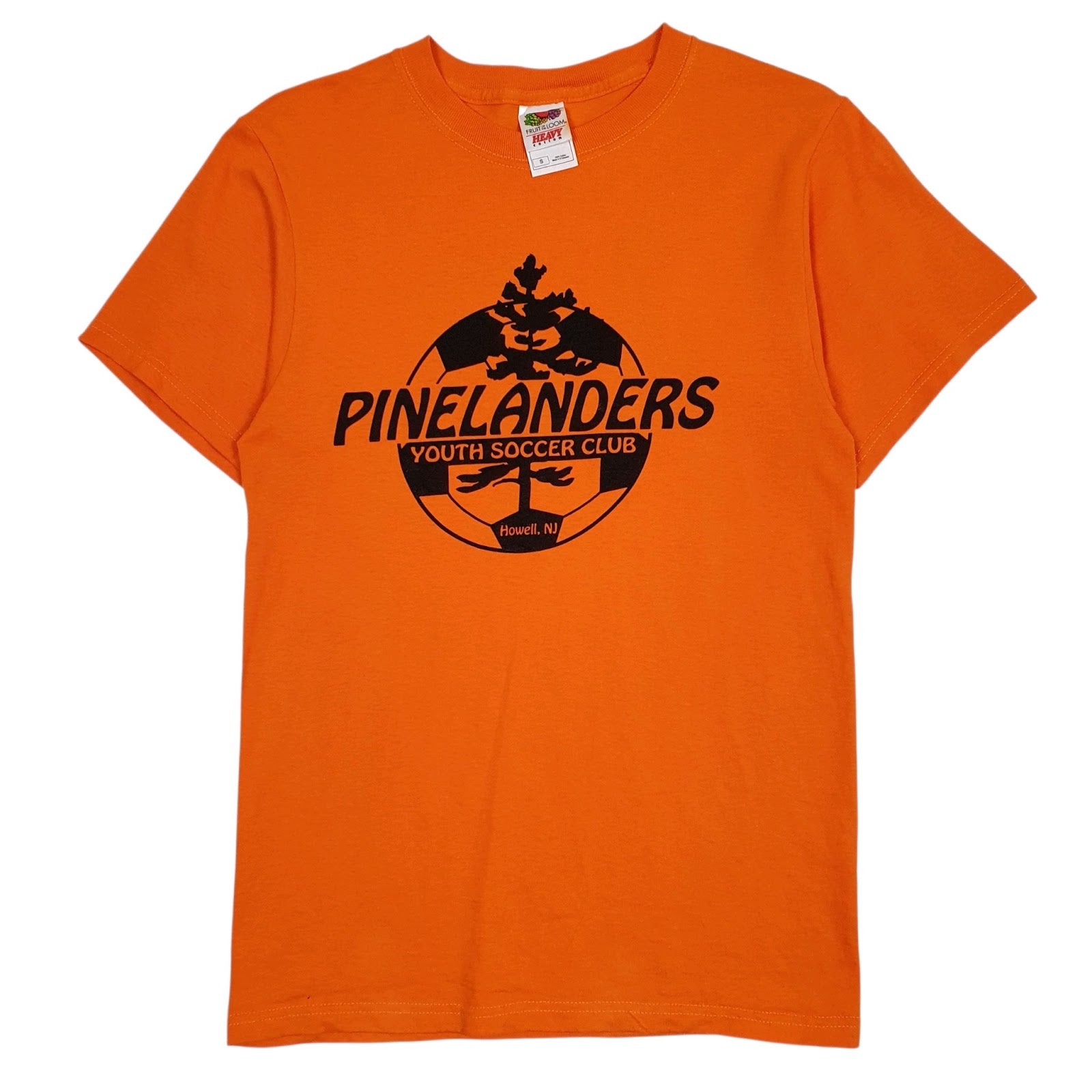 Mens Orange Fruit Of The Loom Pinelanders Short Sleeve T Shirt