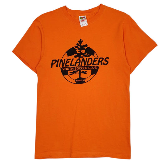Mens Orange Fruit Of The Loom Pinelanders Short Sleeve T Shirt