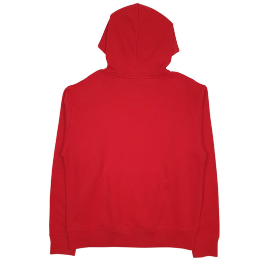 Mens Red Champion Spellout Hoodie Jumper