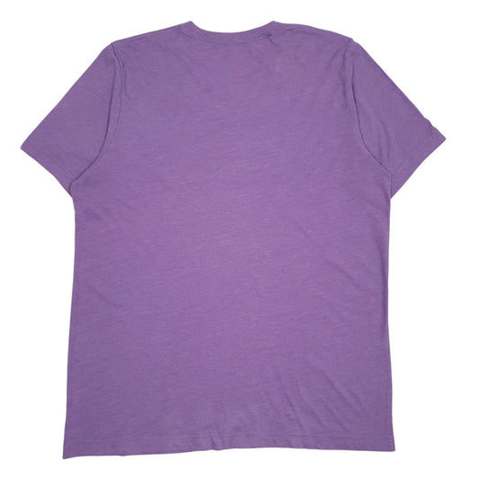 Mens Purple Canvas   T Shirt