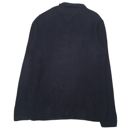 Mens Black Tommy Hilfiger  Crewneck Jumper