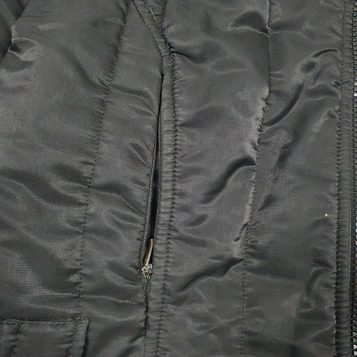 Womens Black Refrigiwear Windbreaker Padded Waterproof  Coat