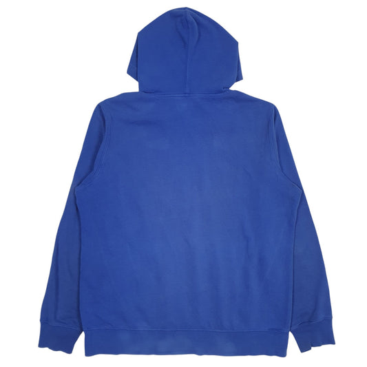 Mens Blue The North Face Spellout Hoodie Jumper