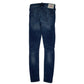 Womens Blue True Religion Mid Rise Distressed Quarter Zip Jeans