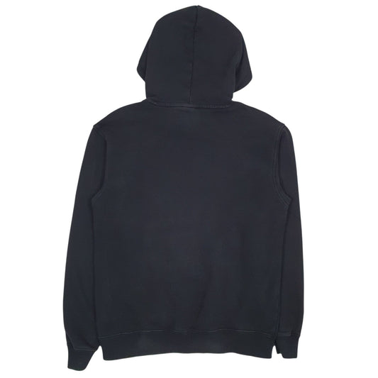 Mens Black Adidas Spellout Hoodie Jumper