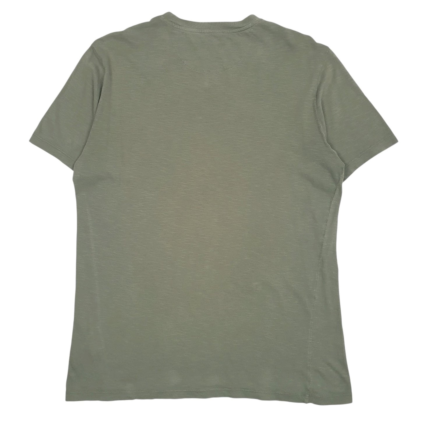 Mens Green Woolrich Spellout  T Shirt