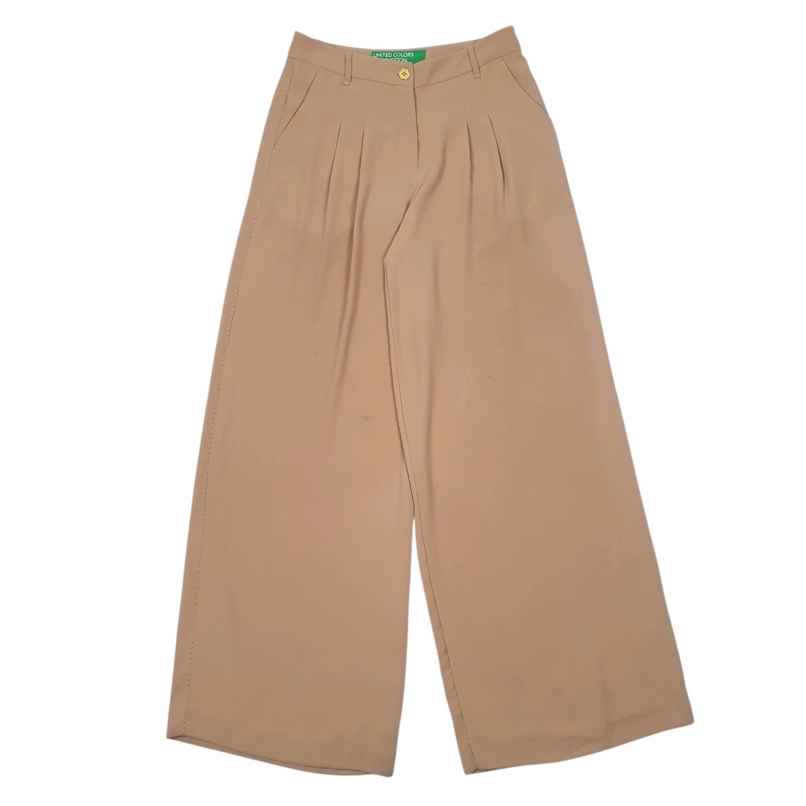 Womens Brown United Colours Of Benetton Pleated Formal Trousers
