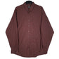 Mens Burgundy Eddie Bauer  Long Sleeve Shirt
