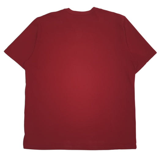 Mens Red Nike Active Wear Dri-Fit  T Shirt