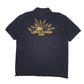 Mens Navy Russell Athletic Bowling Cardigan Polo Shirt