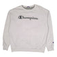 Mens White Champion  Crewneck Jumper