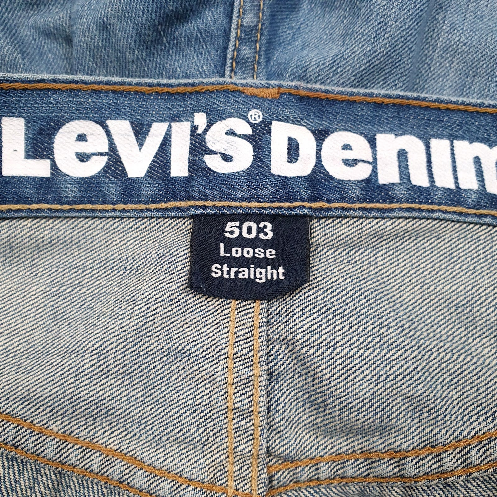 Mens Blue Levis  Quarter Zip Jeans