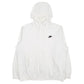 Mens White Nike  Full Zip Jumper