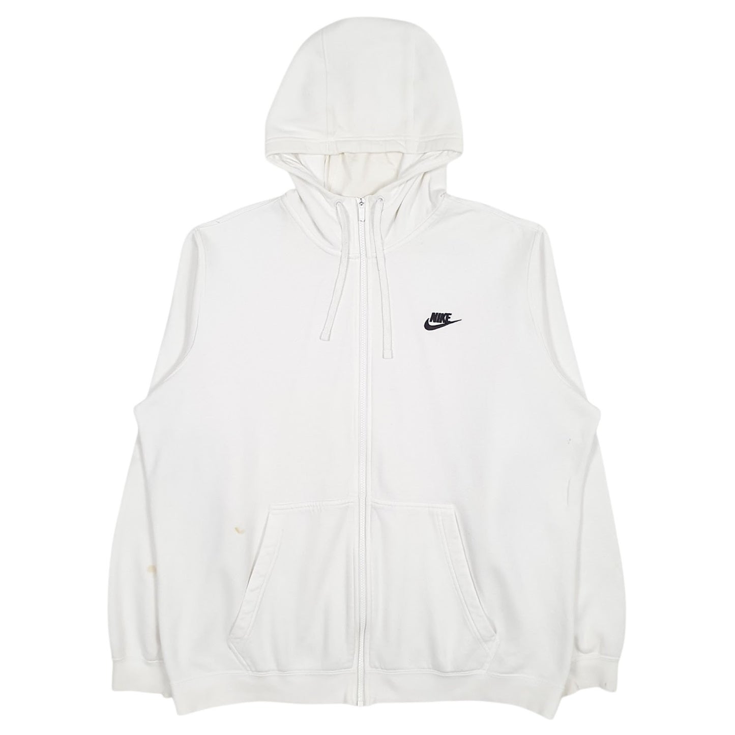 Mens White Nike  Full Zip Jumper