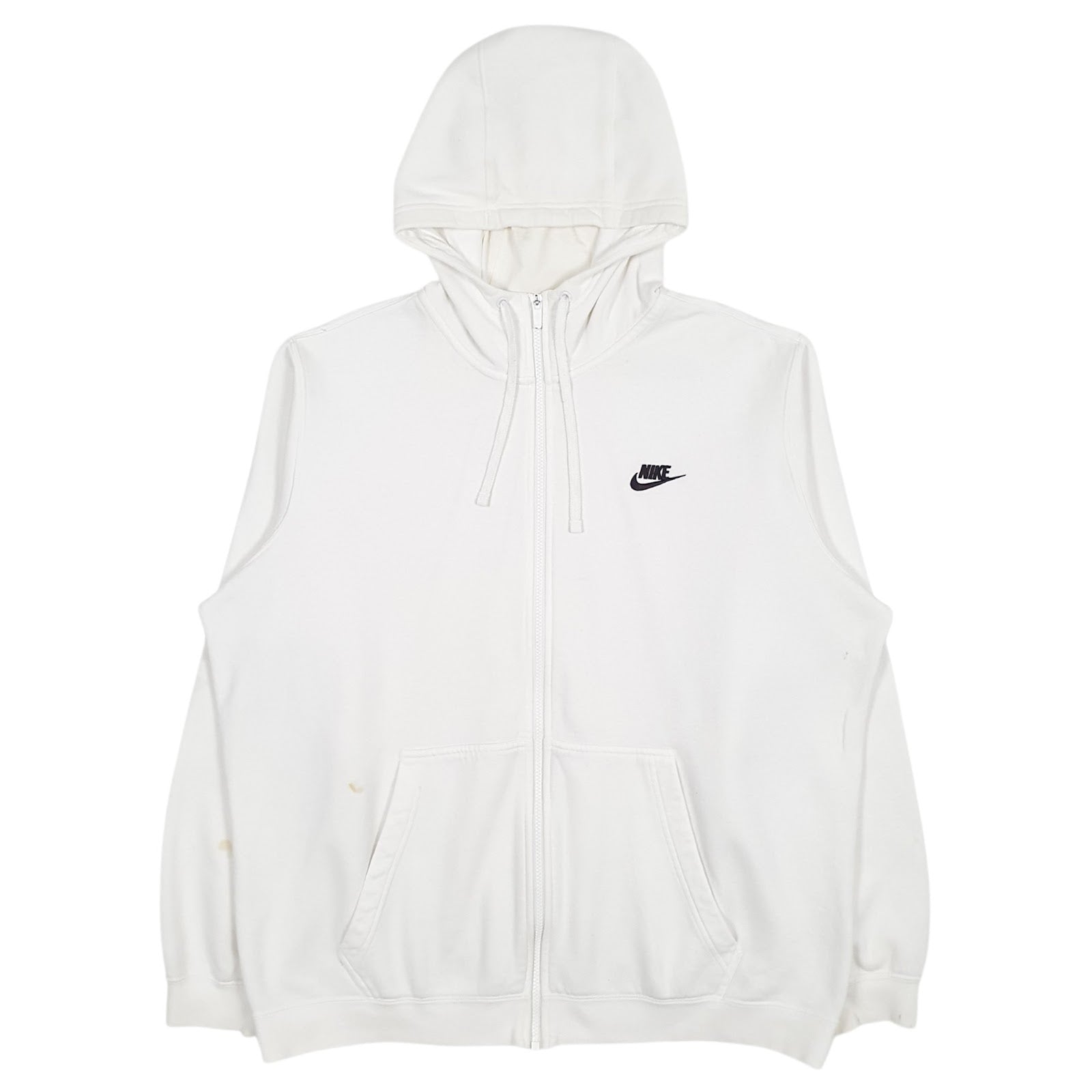 Mens White Nike  Full Zip Jumper